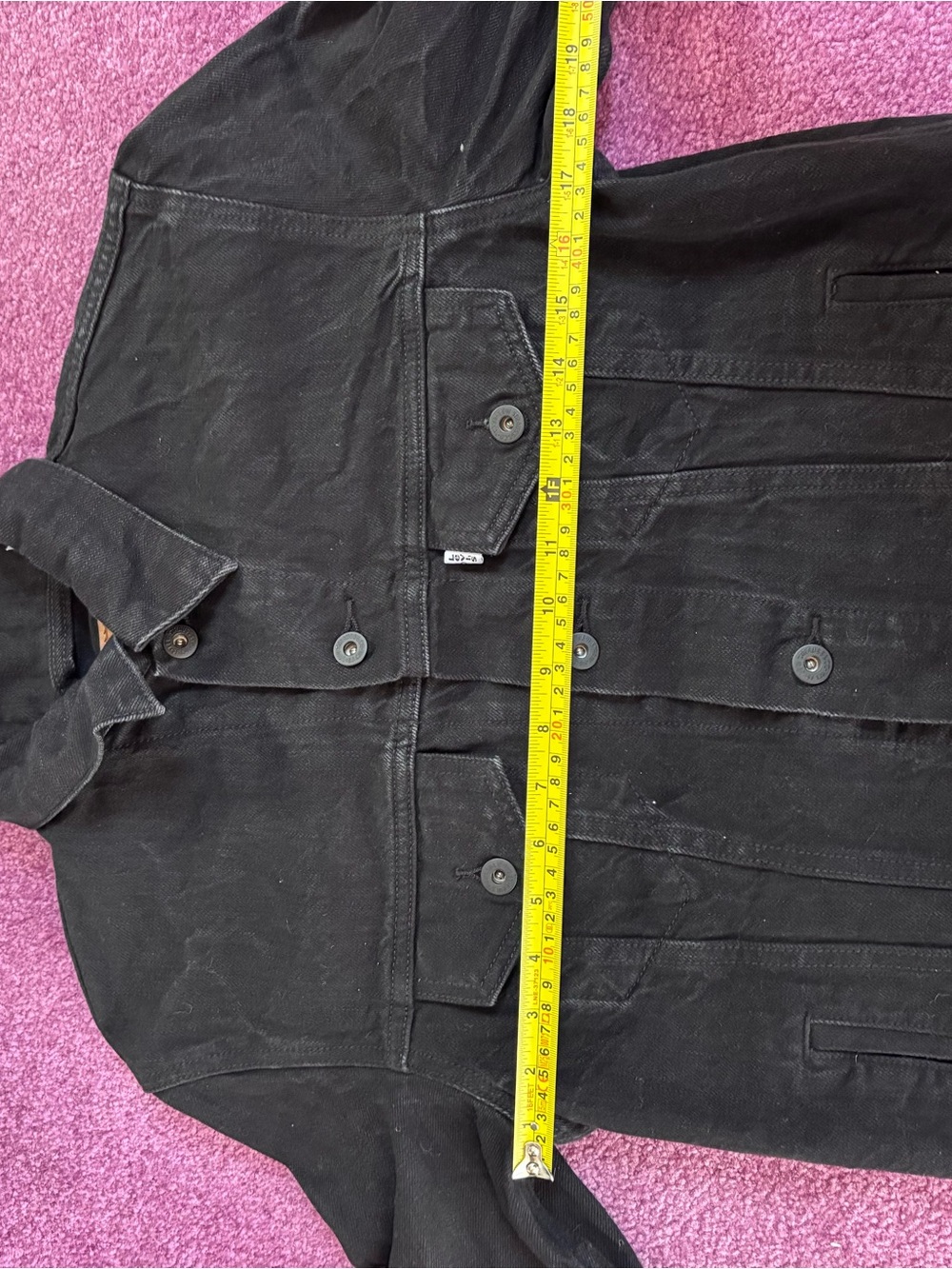 Levi’s Women’s Black Denim Trucker Jacket - Classic Casual Outerwear - Picture 4 of 5